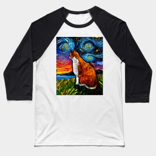 Orange and White Tabby Cat Baseball T-Shirt